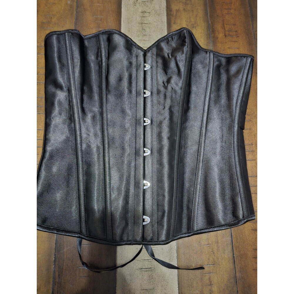 Chicastic Corset Womens  Black  XL With Hook Front Closure - Picture 3 of 8